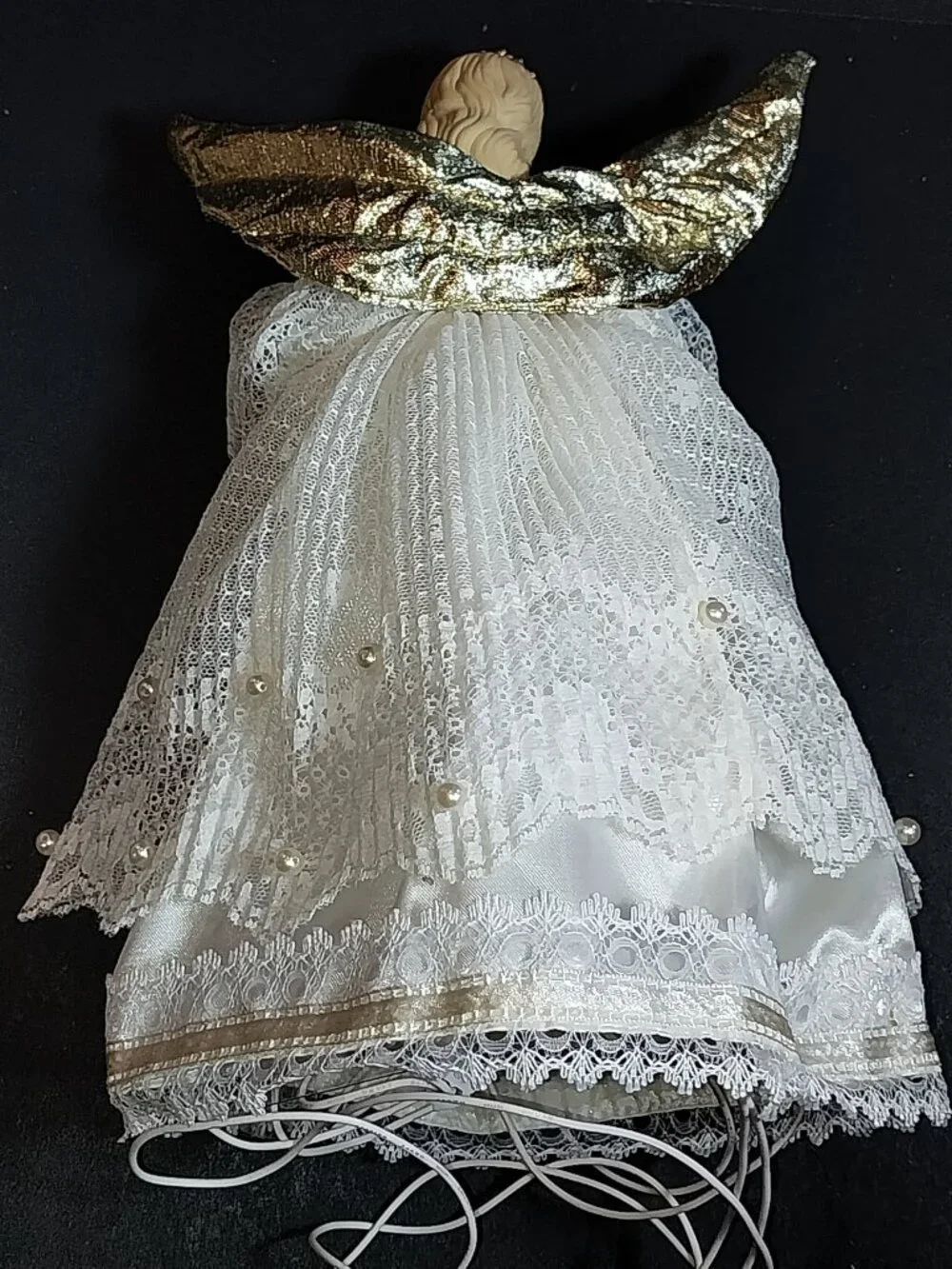 Lighted Porcelain Angel Tree Topper